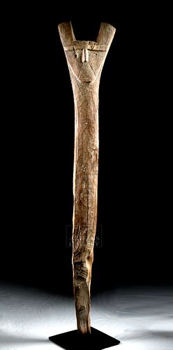 Massive Huari Wooden Pillar - Extremely Rare