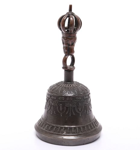 Tibetan / Himalayan Mixed Metal Prayer Bell