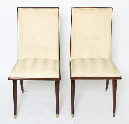 Art Deco Side Chairs, Pair