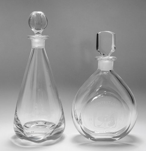 Orrefors Glass Decanters incl. Bob Hope, 2