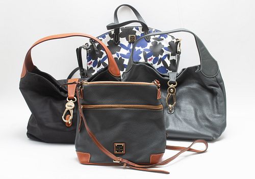 Dooney & Bourke Black, Gray and Blue Handbags, 4