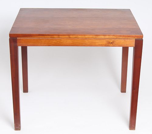 Danish Modern Rectilinear Wood End Table