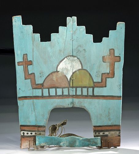 19th C. Native American Pueblo Wood Tableta Headdress