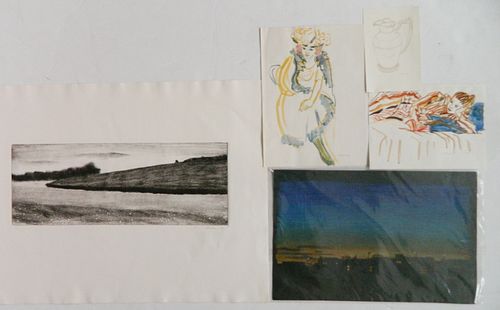 5 Phyllis Sloane works on paper