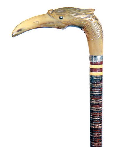 Horn Bird Self Defense Cane