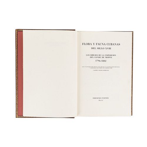 Count of Mopox - Sotos Serrano, Carmen. Flora y Faunas Cubanas del Siglo XVIII. Madrid, 1984. 99 plaques. Edition with 250 copies.