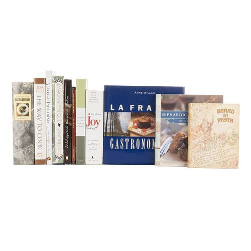 Books on Cooking. The All New All Purpose Joy of Cooking/ Bear don Pasta/ Larousse Gastronomique/ Sephardic Flavors... Pieces: 11.