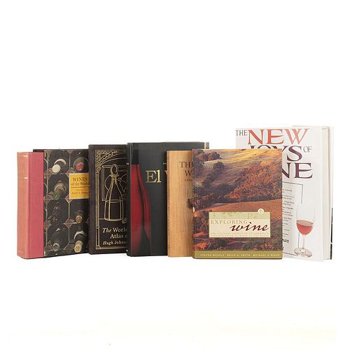 Books on Wine. The New Joys of Wine/ El Vino/ The World Atlas of Wine/ Wines of the World/ Exploring Wine... Pieces: 6.