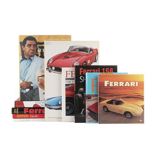 Books on Ferrari. Ferrari/ Ferrari GTO/ Ferrari: Red - Hot Legend/ Ferrari 156/ Ferrary Century/ Ferrari Tipo 166... Pieces: 10.