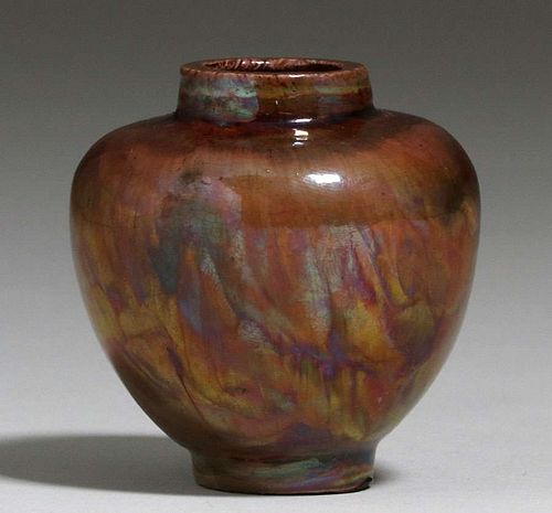Small Brouwer - Middle Lane Pottery Flame Painted Vase