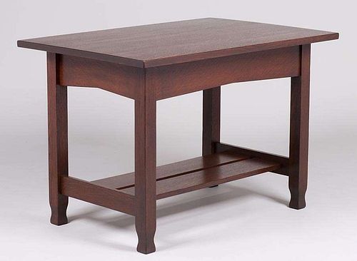 Stickley Brothers One-Drawer Library Table c1910