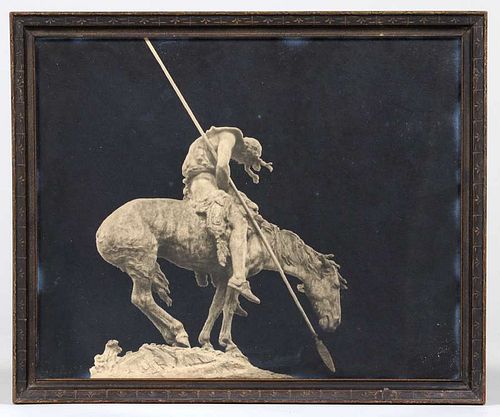 Antique Photo End of the Trail Sculpture SF 1915
