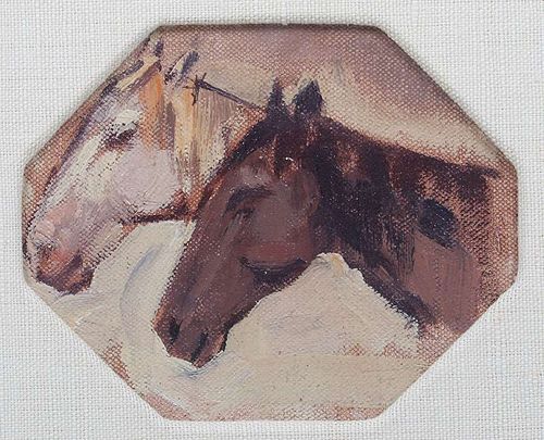 Edgar Payne Painting "Indian Ponies"
