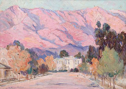 Evylena Nunn Miller Painting San Gabriel Mountains