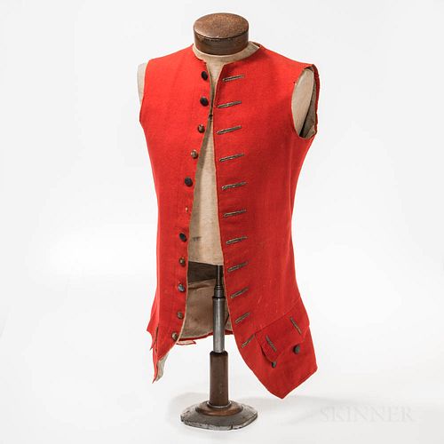 Scarlet Waistcoat Identified to Ebenezer Willis of Middleborough, Massachusetts