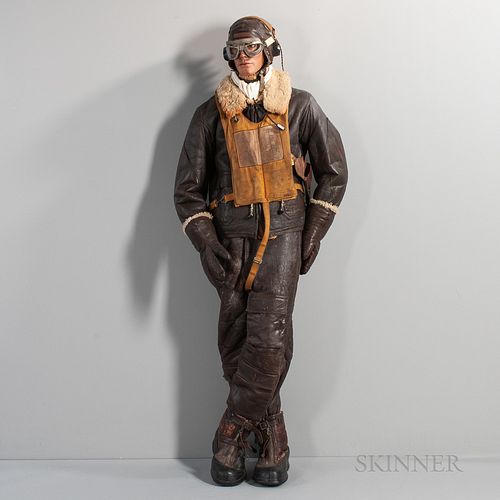 Bomber Pilot's Uniform on a Mannequin