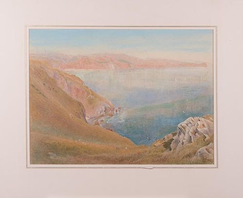 Harry Goodwin (British, 1842-1925) Babbacombe Bay, Watercolor,