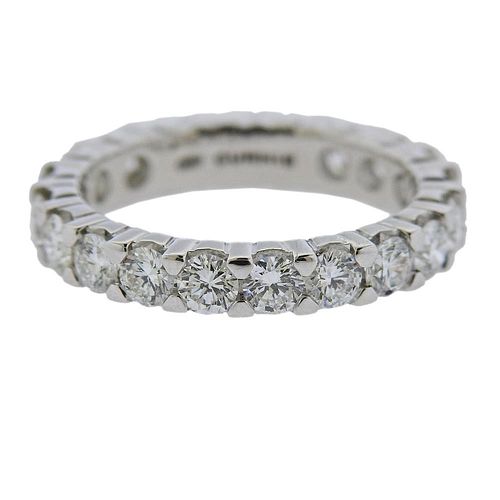 Curnis 18k Gold Diamond Eternity Wedding Band Ring 