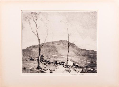 Chauncey Foster Ryder (1868-1949) Untitled, Etching,