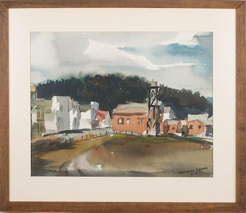 Maurice George Logan (1886-1977) Placerville, Watercolor on paper,