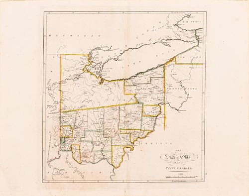 Carey, Mathew (1760-1839). The State of Ohio with Part of Upper Canada, &c., ca. 1814,