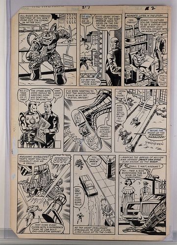 Dan Green Bob Hall Avengers #217 Pg 2 Original Art