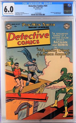 DC Comics Detective Comics #181 CGC 6.0