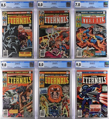 6PC Marvel Comics Eternals #1-#5 #11 CGC Group