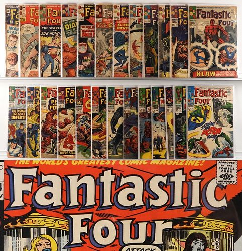 50PC Marvel Comics Fantastic Four #7-#106 Group