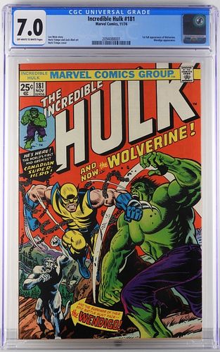 Marvel Comics Incredible Hulk #181 CGC 7.0