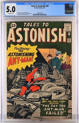 Marvel Comics Tales to Astonish #40 CGC 5.0