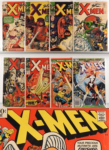 8PC Marvel Comics X-Men #7-#164 Group