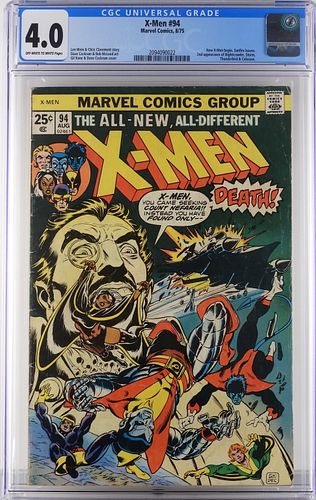 Marvel Comics X-Men #94 CGC 4.0