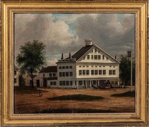 Samuel Lancaster Gerry (Massachusetts, 1813-1891)      Painting of a Tavern in Ashburnham, Massachusetts