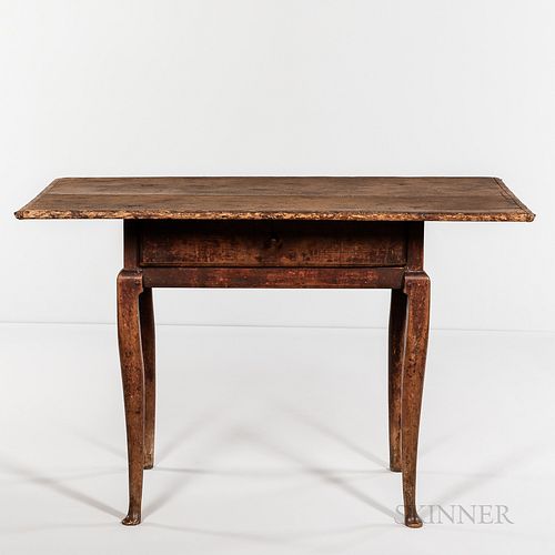 Rare Queen Anne Maple and Pine Table