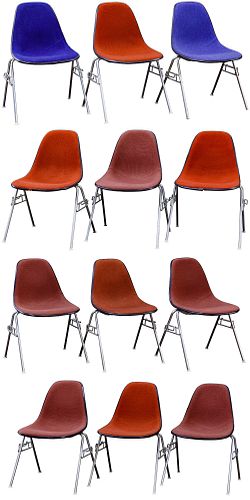 Charles and Ray Eames for Herman Miller Stacking Chair Collection