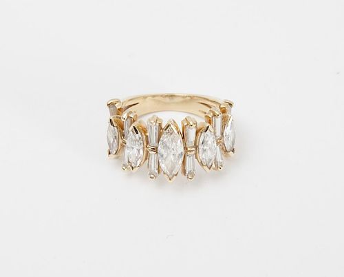 14K GOLD AND DIAMOND RING