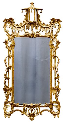 Chinese Chippendale Pagoda Mirror