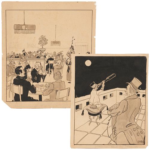 Georges Goursat (circle), WWI era illustration art