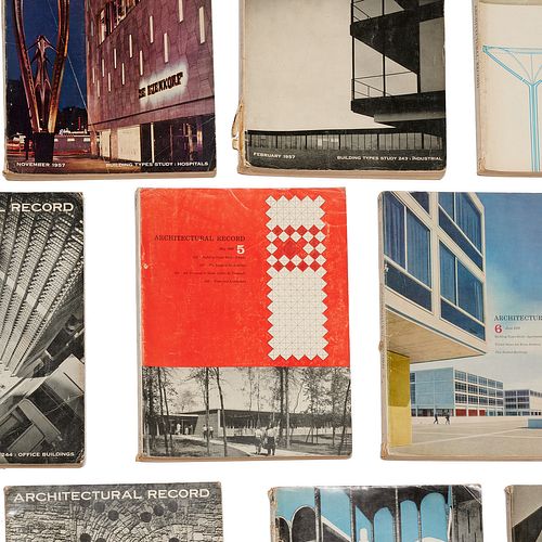 (22) Issues Architectural Record Magazine 1957-59