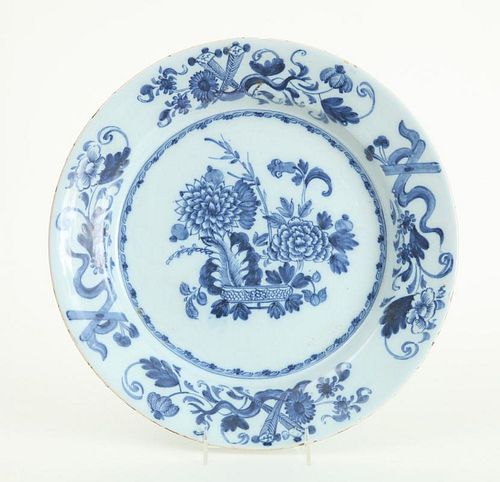 DUTCH BLUE AND WHITE DELFT CHARGER