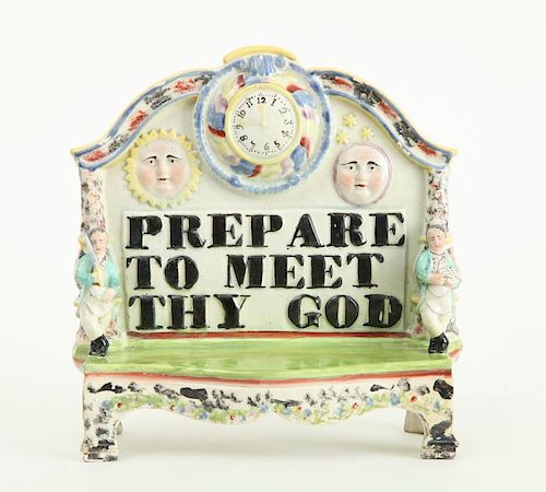 STAFFORDSHIRE PEARLWARE GROUP: PREPARE TO MEET THY GOD