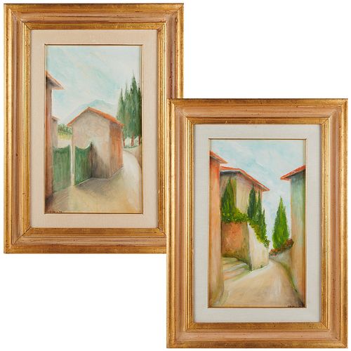 G. Soriani, pair paintings