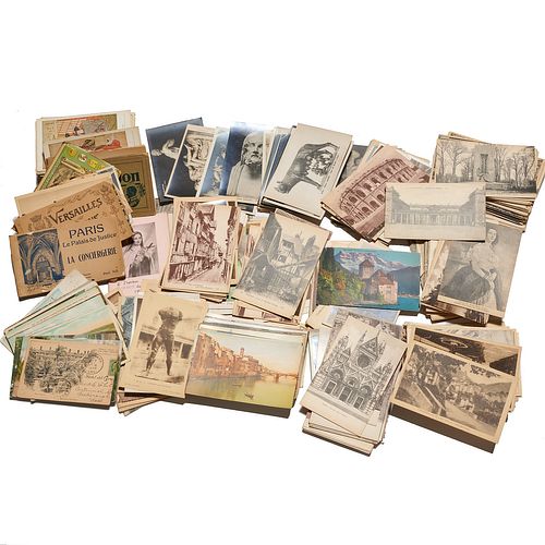 Large group unused early 1900s postcards