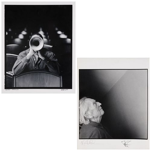 (2) Portrait photographs, Paul Waldman, Benoit