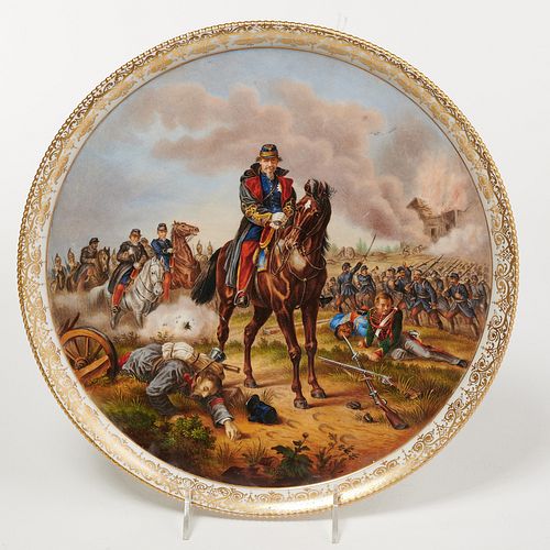 Berlin porcelain charger, Napoleon III