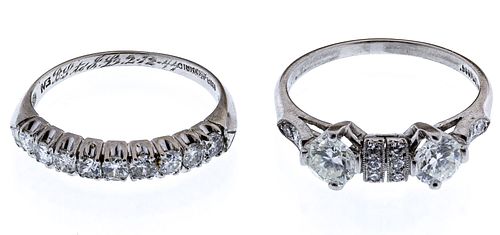 Platinum and Diamond Rings