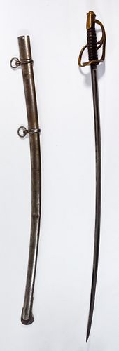 Civil War US Model 1860 Cavalry Saber and Scabbard