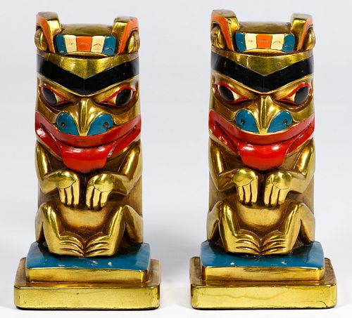 Marion Bronze Totem Bookends