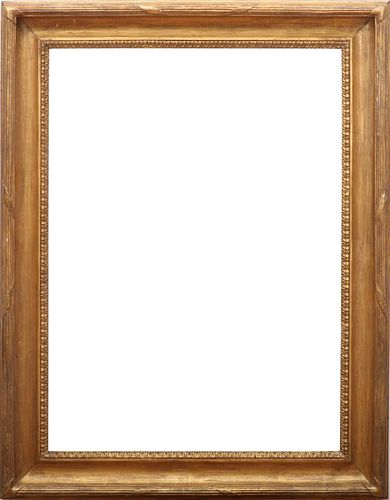 TWO ENGLISH GILTWOOD AND GESSO PICTURE FRAMES